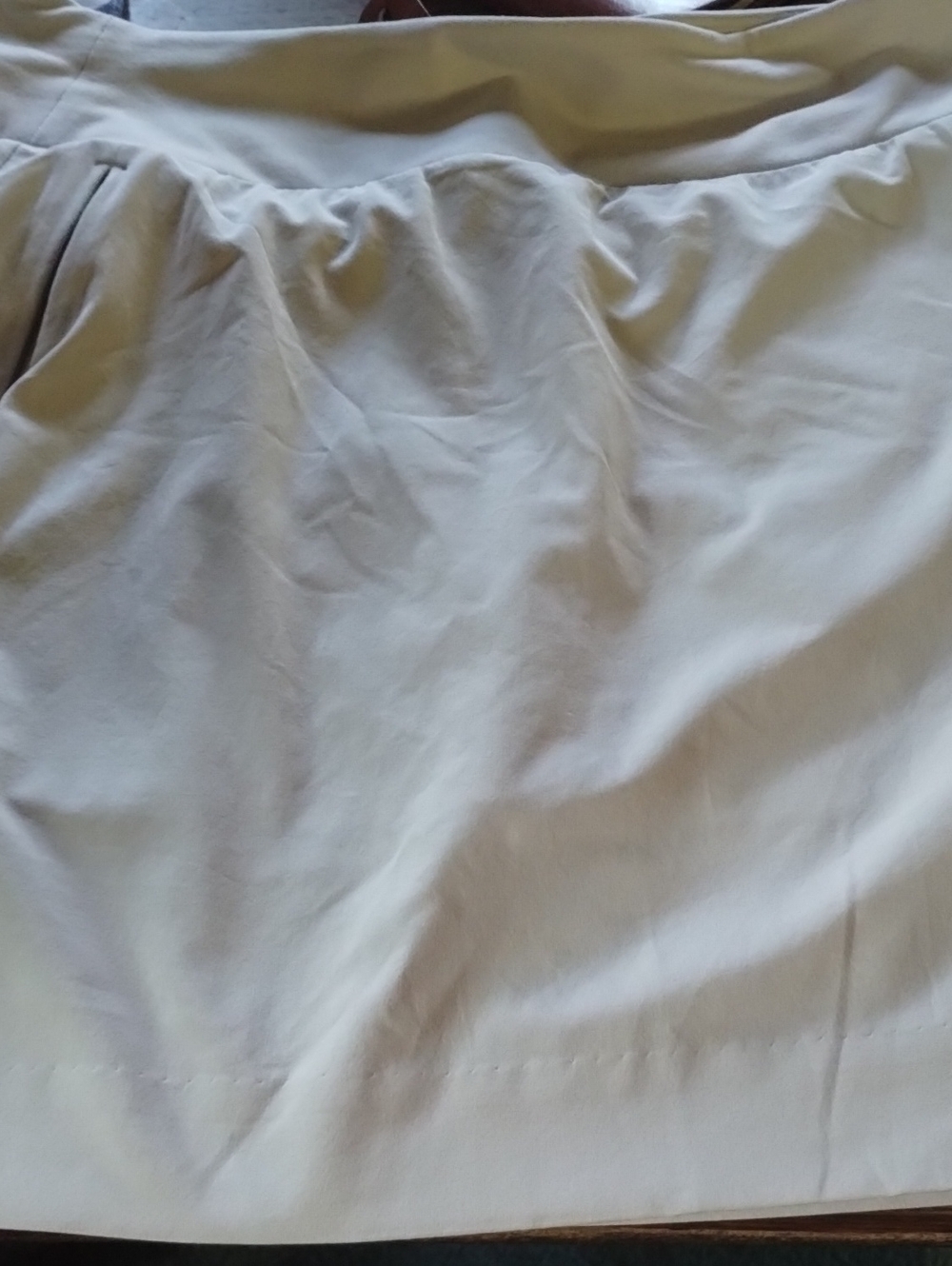 Athleta Light Gray A-Line Pleated Skirt